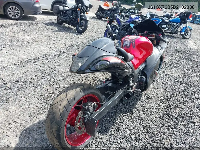 2013 Suzuki Gsx1300 Ra VIN: JS1GX72B5D2102030 Lot: 45334629