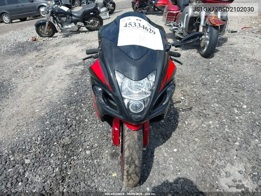 2013 Suzuki Gsx1300 Ra VIN: JS1GX72B5D2102030 Lot: 45334629