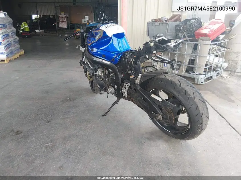 2014 Suzuki Gsx-R750 VIN: JS1GR7MA5E2100990 Lot: 45168309