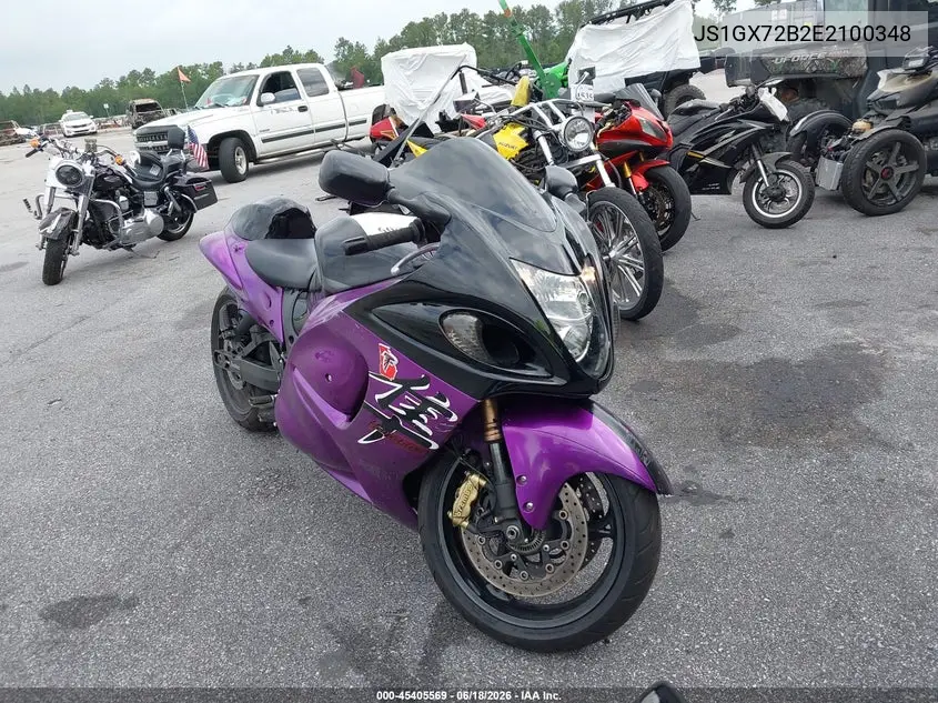 2014 Suzuki Gsx1300 Ra VIN: JS1GX72B2E2100348 Lot: 45405569