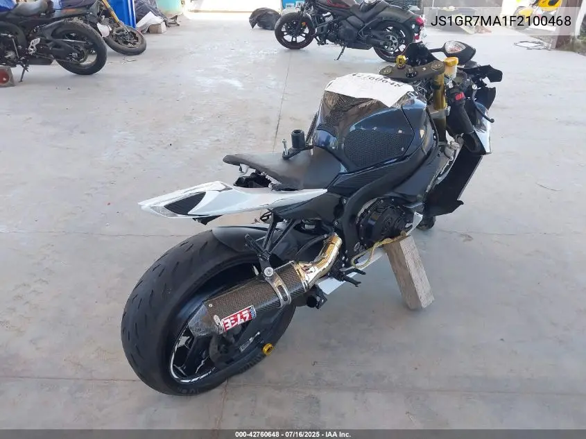 2015 Suzuki Gsx-R750 VIN: JS1GR7MA1F2100468 Lot: 42760648