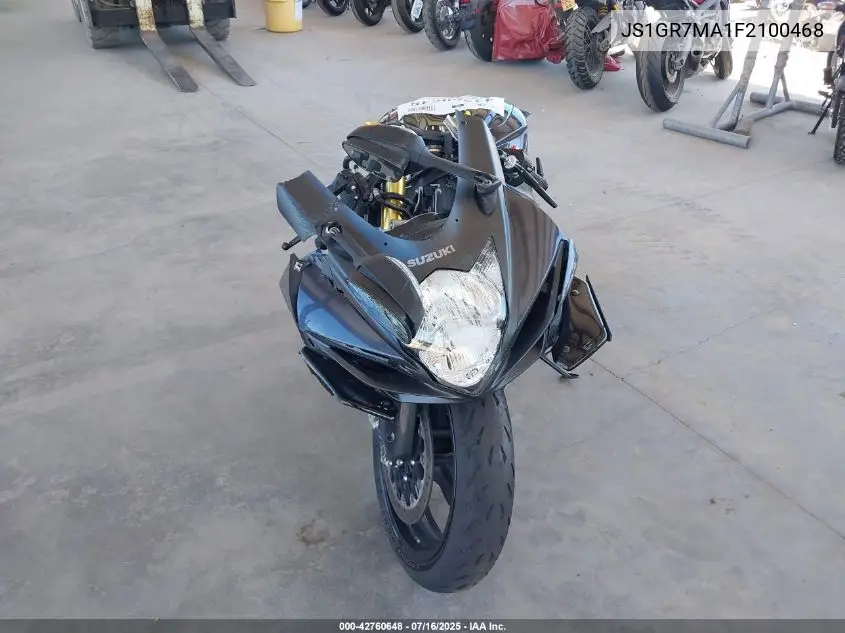 2015 Suzuki Gsx-R750 VIN: JS1GR7MA1F2100468 Lot: 42760648