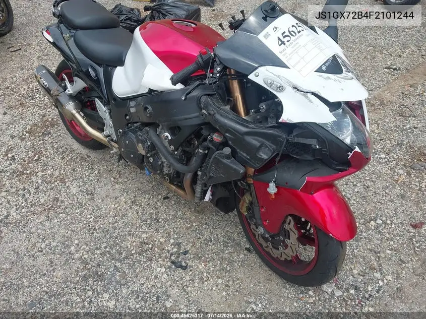 2015 Suzuki Gsx1300 Ra VIN: JS1GX72B4F2101244 Lot: 45625317