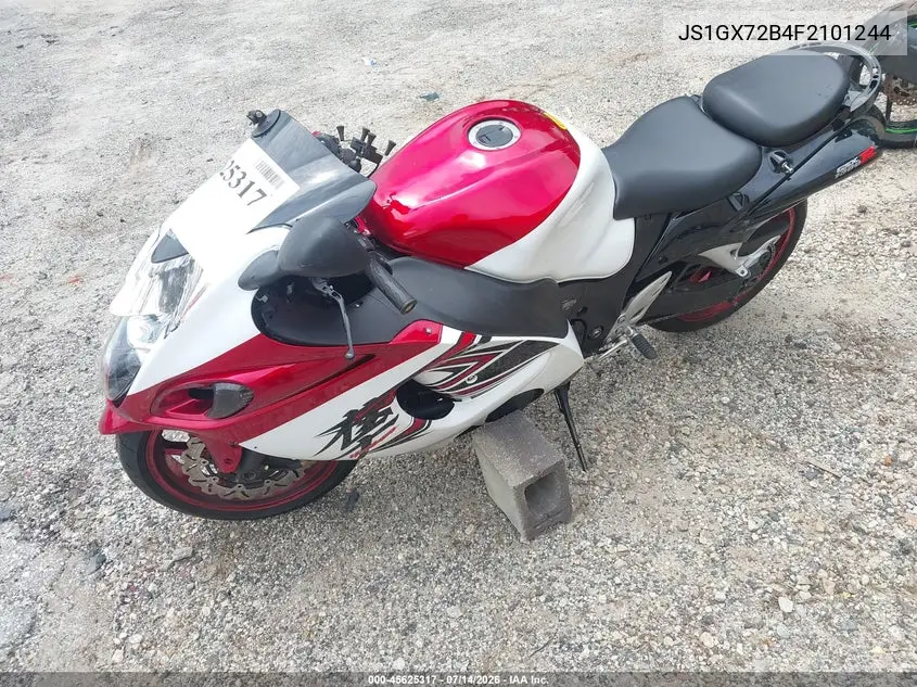 2015 Suzuki Gsx1300 Ra VIN: JS1GX72B4F2101244 Lot: 45625317