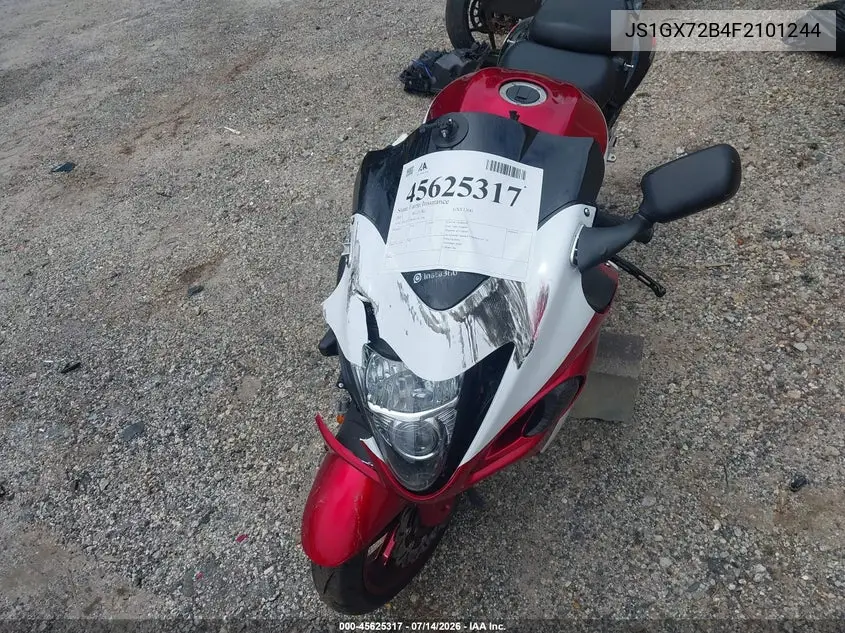 2015 Suzuki Gsx1300 Ra VIN: JS1GX72B4F2101244 Lot: 45625317