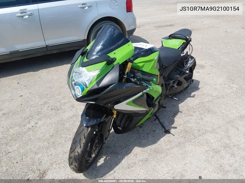 2016 Suzuki Gsx-R750 VIN: JS1GR7MA9G2100154 Lot: 45206491