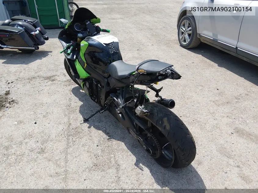 2016 Suzuki Gsx-R750 VIN: JS1GR7MA9G2100154 Lot: 45206491
