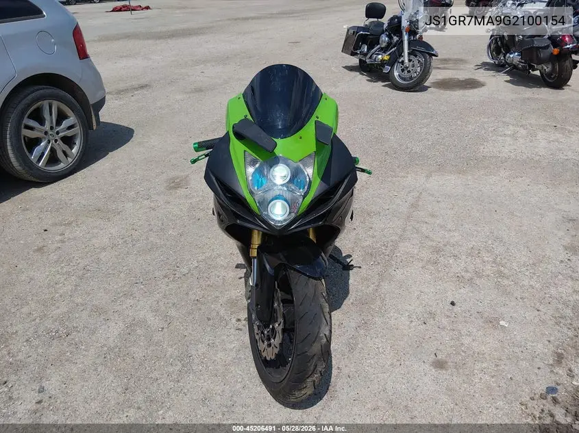 2016 Suzuki Gsx-R750 VIN: JS1GR7MA9G2100154 Lot: 45206491