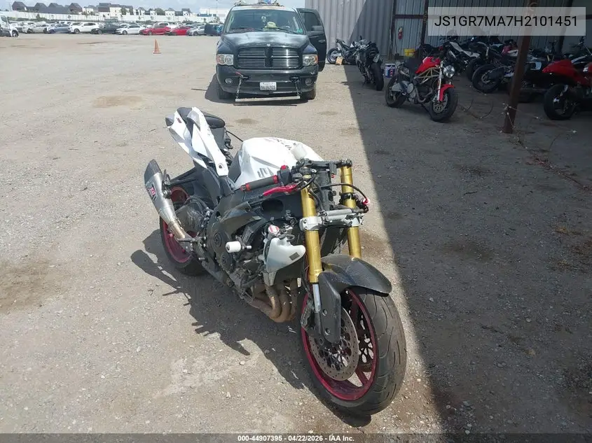 2017 Suzuki Gsx-R750 VIN: JS1GR7MA7H2101451 Lot: 44907395