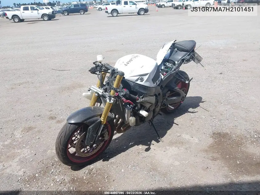 2017 Suzuki Gsx-R750 VIN: JS1GR7MA7H2101451 Lot: 44907395