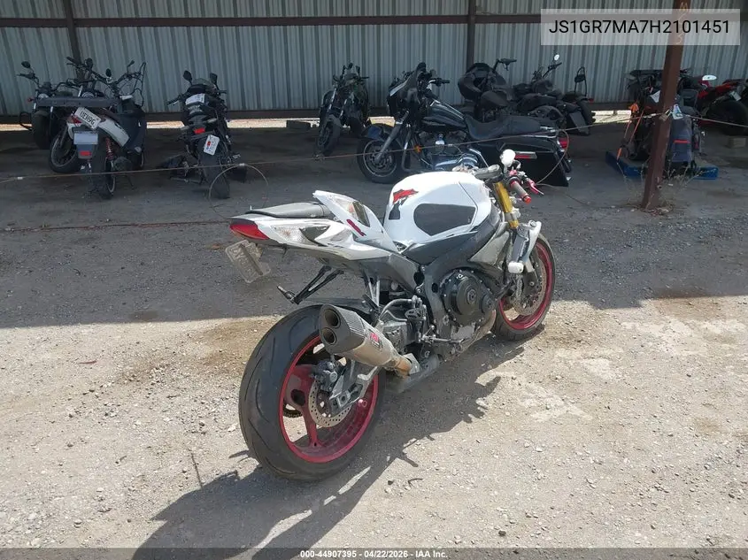 2017 Suzuki Gsx-R750 VIN: JS1GR7MA7H2101451 Lot: 44907395