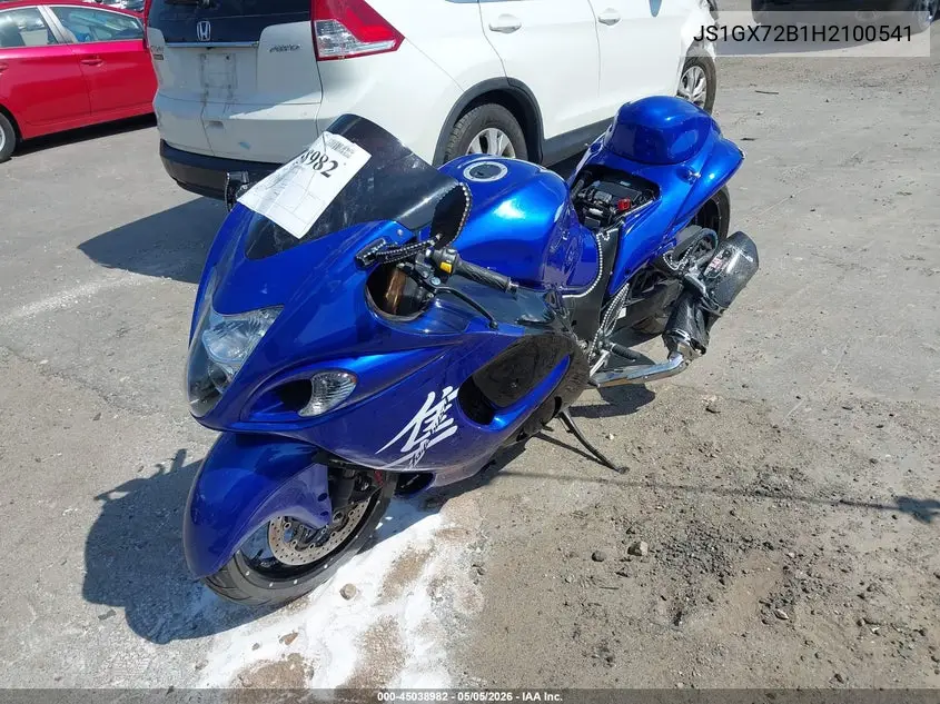 2017 Suzuki Gsx1300 Ra VIN: JS1GX72B1H2100541 Lot: 45038982
