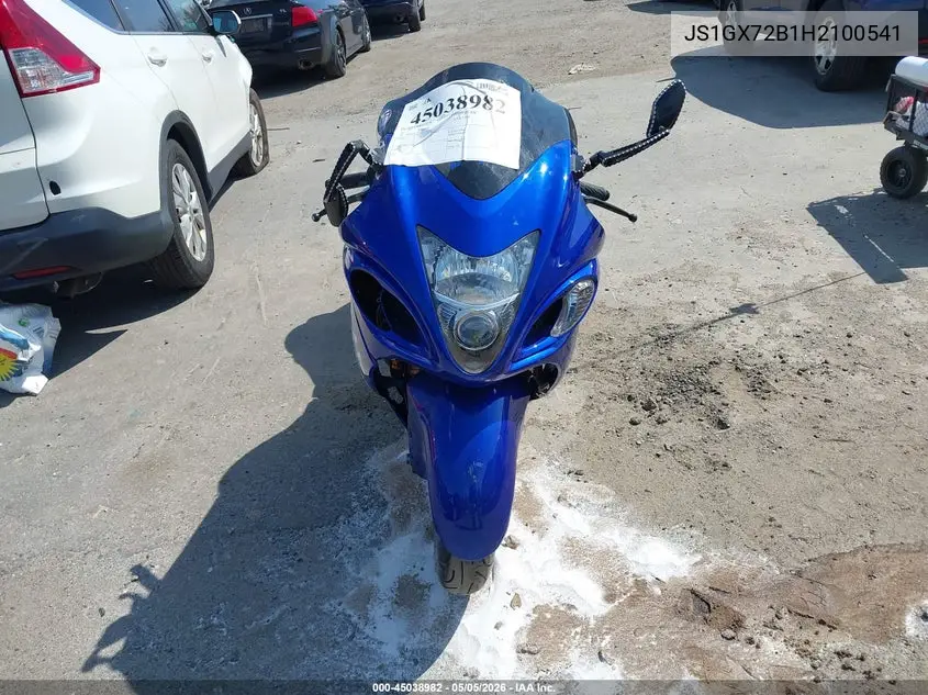 2017 Suzuki Gsx1300 Ra VIN: JS1GX72B1H2100541 Lot: 45038982