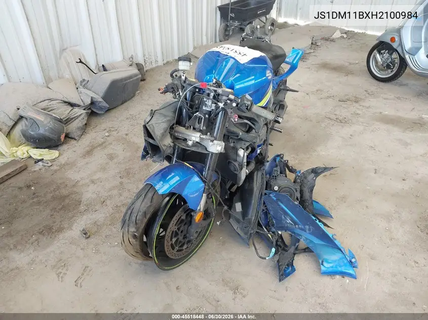 2017 Suzuki Gsx-R1000 VIN: JS1DM11BXH2100984 Lot: 45518448