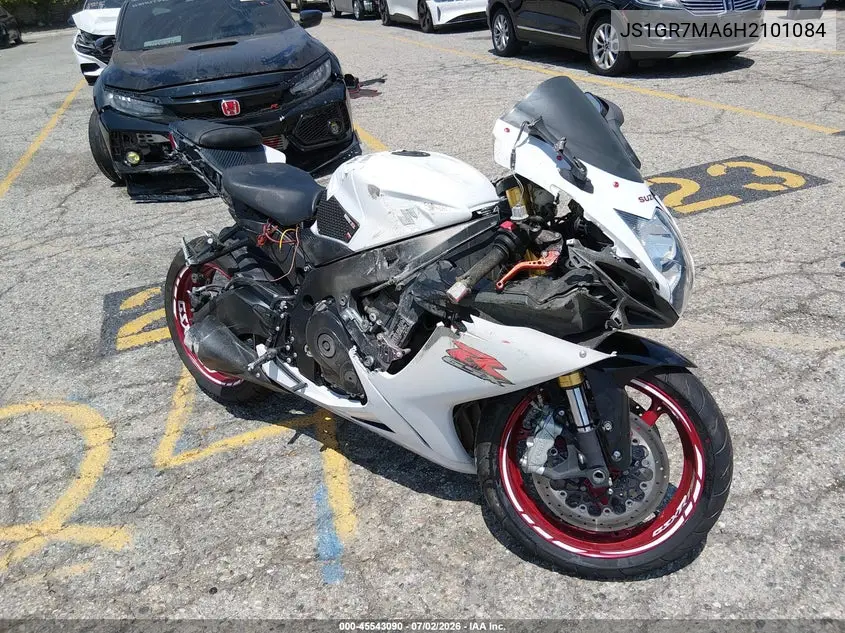 2017 Suzuki Gsx-R750 VIN: JS1GR7MA6H2101084 Lot: 45543090