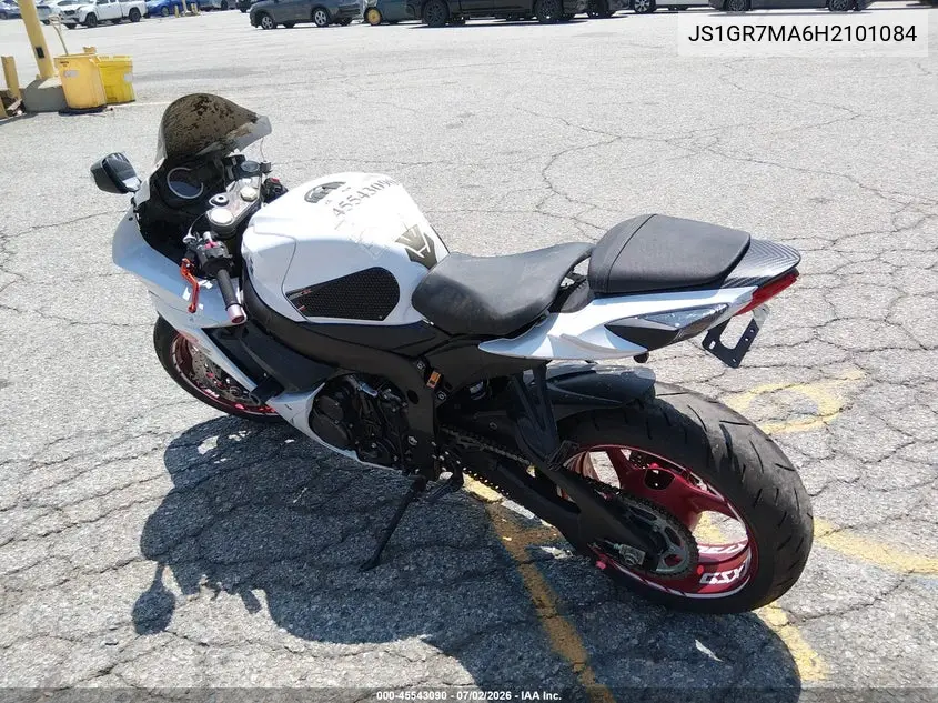 2017 Suzuki Gsx-R750 VIN: JS1GR7MA6H2101084 Lot: 45543090