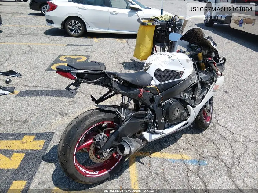 2017 Suzuki Gsx-R750 VIN: JS1GR7MA6H2101084 Lot: 45543090