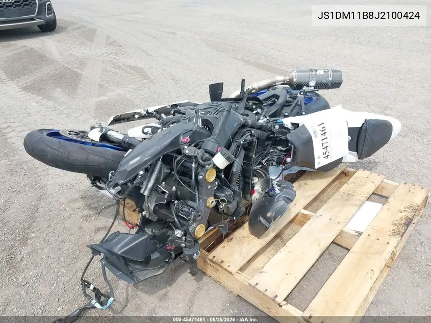 2018 Suzuki Gsx-R1000 VIN: JS1DM11B8J2100424 Lot: 45471461