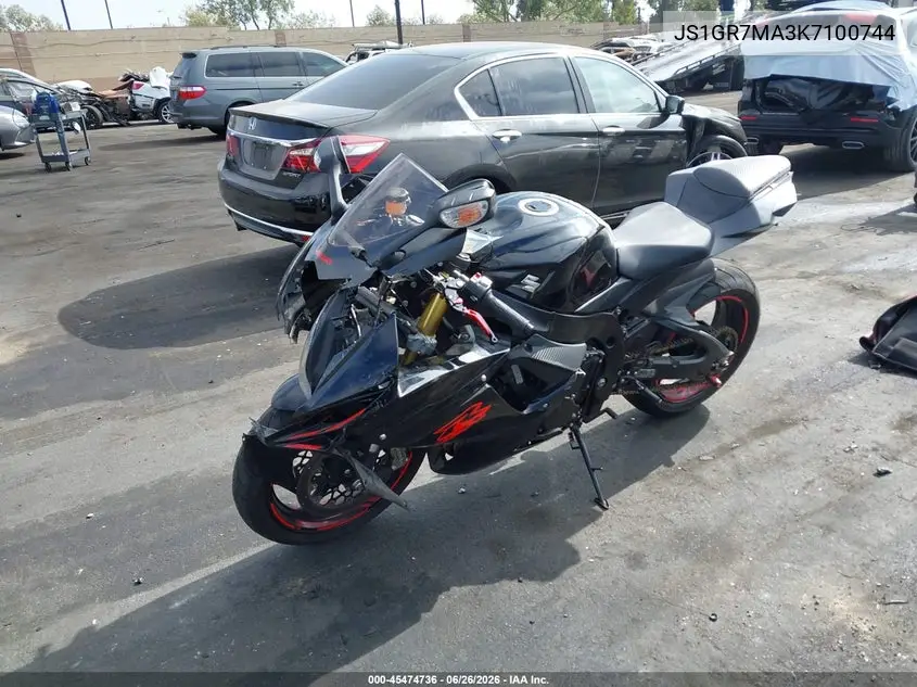 2019 Suzuki Gsx-R750 VIN: JS1GR7MA3K7100744 Lot: 45474736