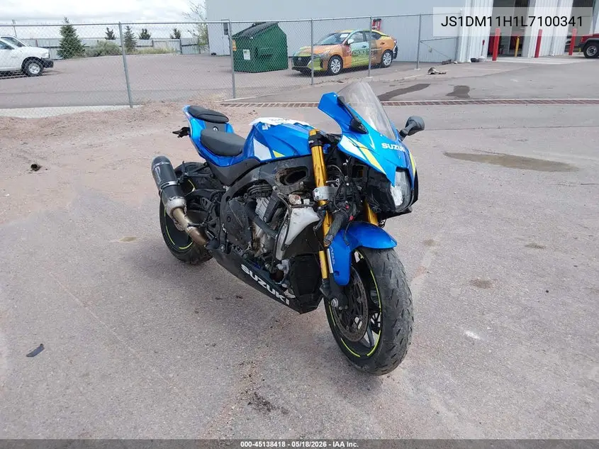 2020 Suzuki Gsx-R1000 R VIN: JS1DM11H1L7100341 Lot: 45138418