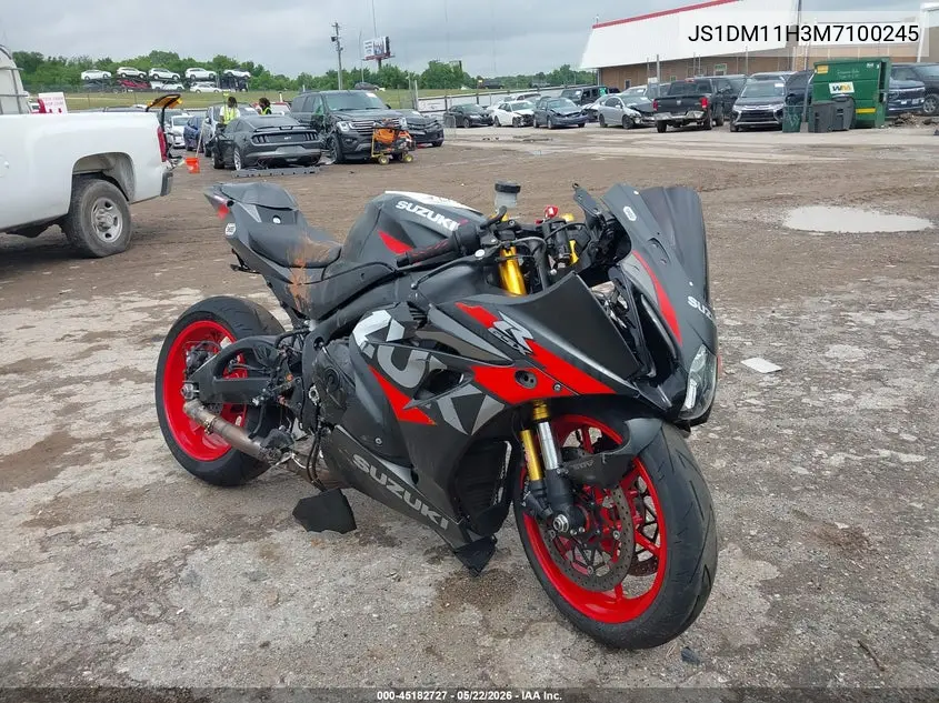 2021 Suzuki Gsx-R1000 R/100Th Anniversary VIN: JS1DM11H3M7100245 Lot: 45182727
