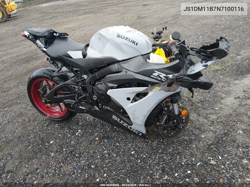 2022 Suzuki Gsx-R1000 VIN: JS1DM11B7N7100116 Lot: 45455885