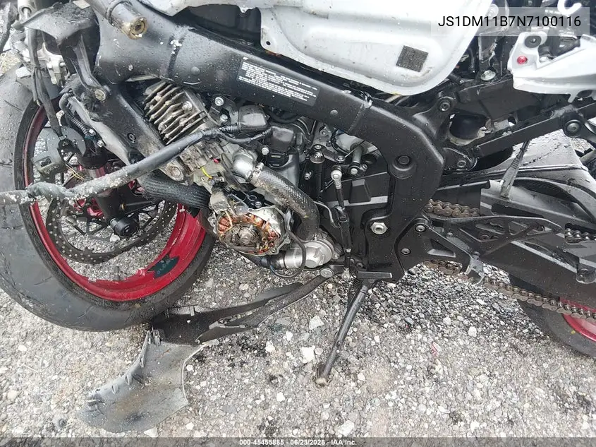 2022 Suzuki Gsx-R1000 VIN: JS1DM11B7N7100116 Lot: 45455885
