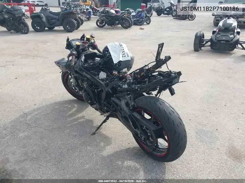 2023 Suzuki Gsx-R1000 VIN: JS1DM11B2P7100186 Lot: 44872532