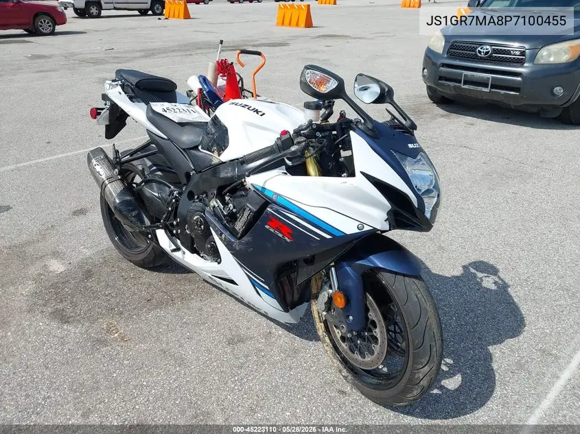 2023 Suzuki Gsx-R750 VIN: JS1GR7MA8P7100455 Lot: 45223110