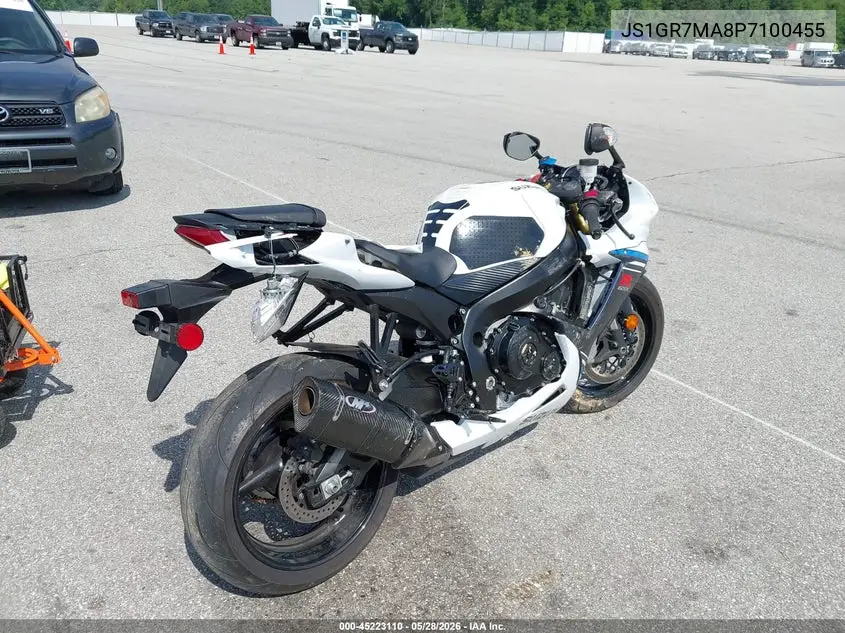 2023 Suzuki Gsx-R750 VIN: JS1GR7MA8P7100455 Lot: 45223110