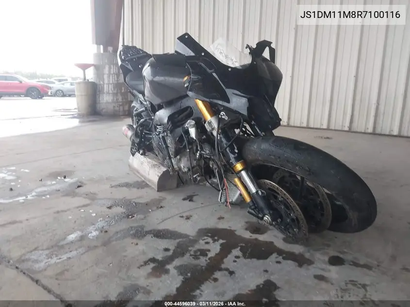 2024 Suzuki Gsx-R1000 R VIN: JS1DM11M8R7100116 Lot: 44596039
