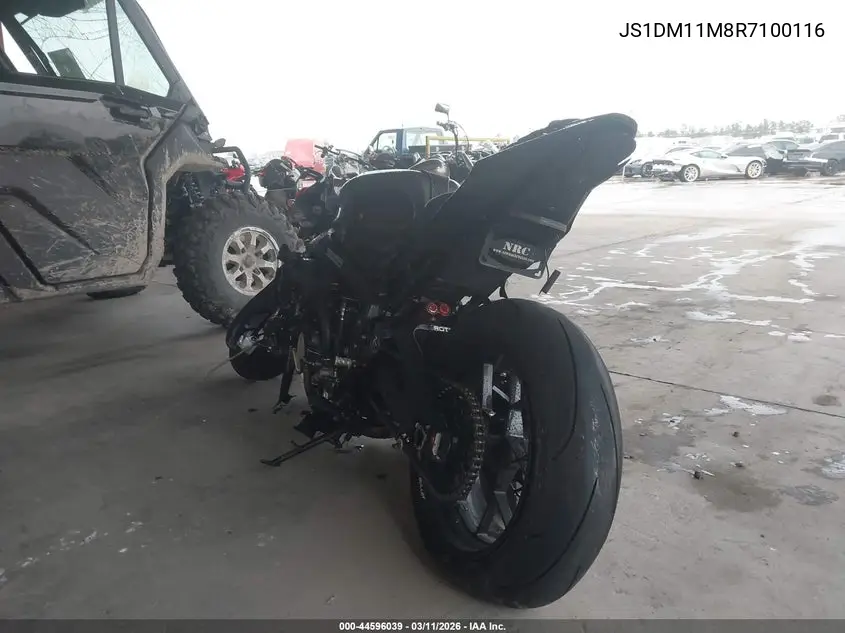 2024 Suzuki Gsx-R1000 R VIN: JS1DM11M8R7100116 Lot: 44596039
