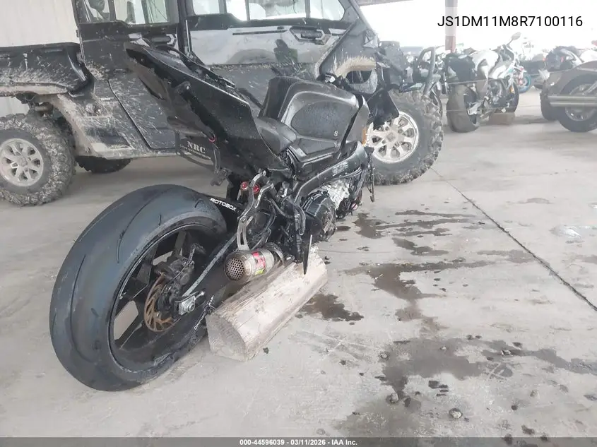 2024 Suzuki Gsx-R1000 R VIN: JS1DM11M8R7100116 Lot: 44596039