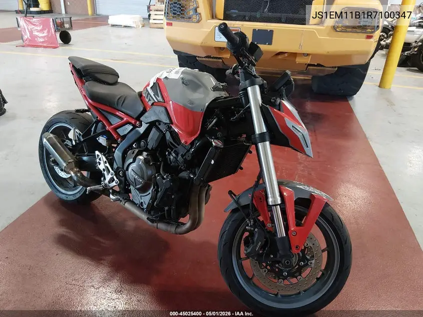 2024 Suzuki Gsx800 R VIN: JS1EM11B1R7100347 Lot: 45025400