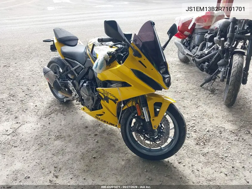2024 Suzuki Gsx800 F VIN: JS1EM13B2R7101701 Lot: 45201471