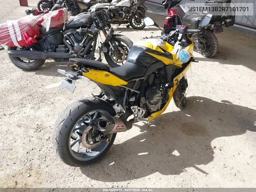 2024 Suzuki Gsx800 F VIN: JS1EM13B2R7101701 Lot: 45201471