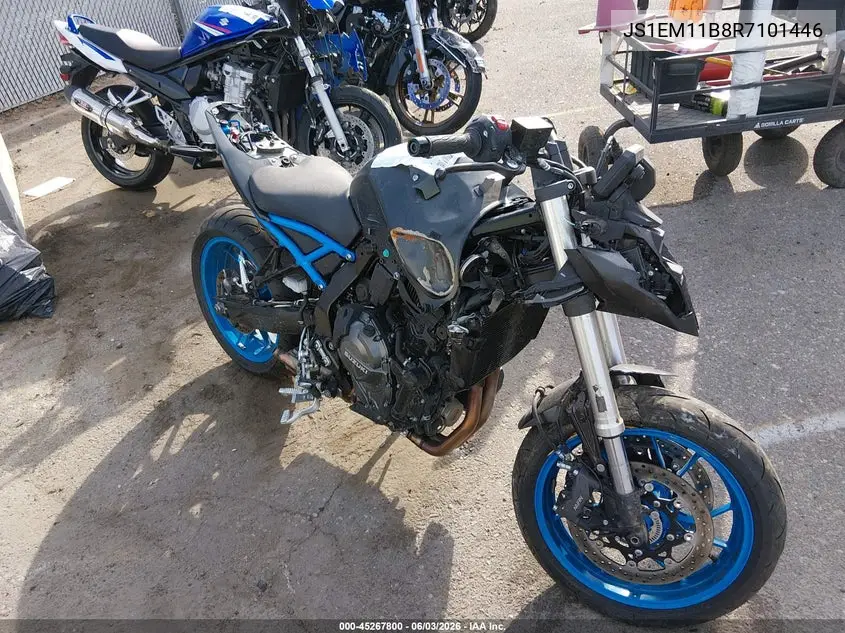 2024 Suzuki Gsx800 R VIN: JS1EM11B8R7101446 Lot: 45267800