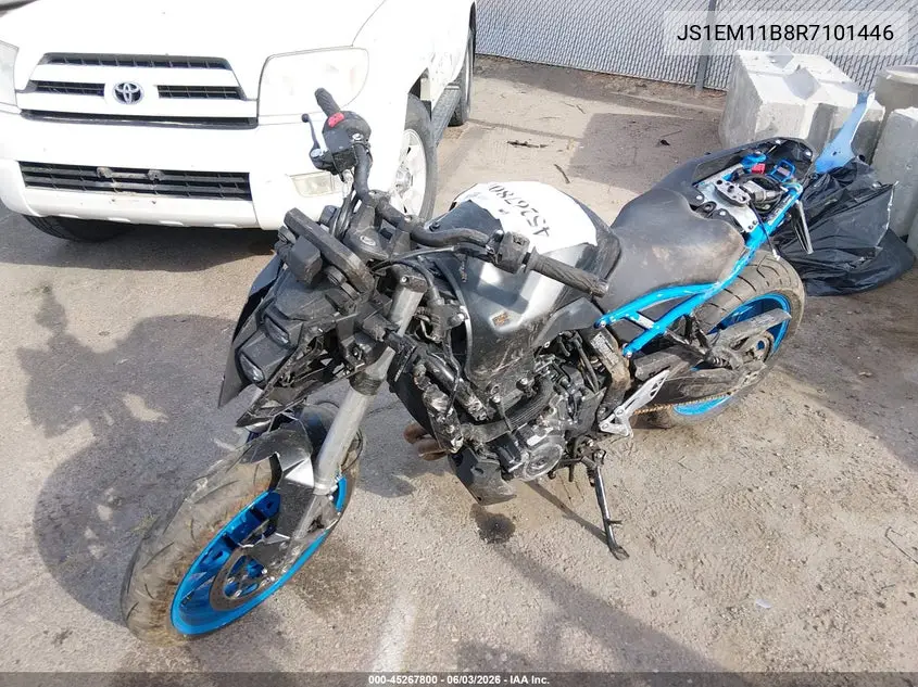 2024 Suzuki Gsx800 R VIN: JS1EM11B8R7101446 Lot: 45267800