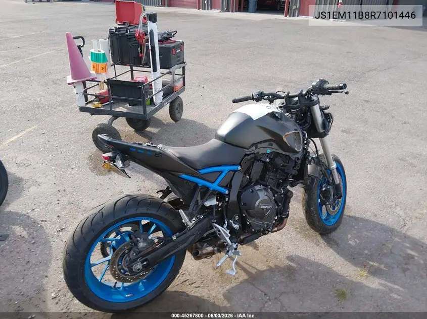 2024 Suzuki Gsx800 R VIN: JS1EM11B8R7101446 Lot: 45267800