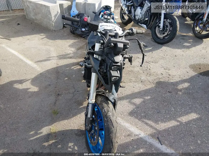 2024 Suzuki Gsx800 R VIN: JS1EM11B8R7101446 Lot: 45267800