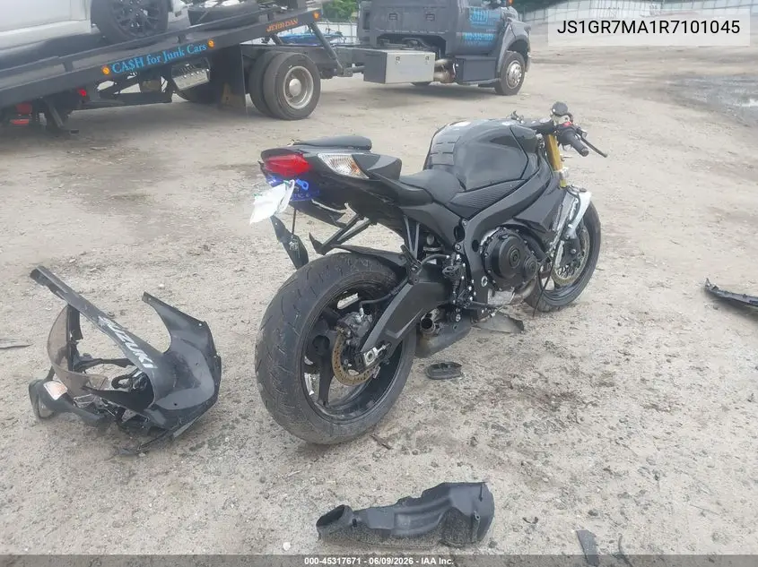 2024 Suzuki Gsx-R750 VIN: JS1GR7MA1R7101045 Lot: 45317671