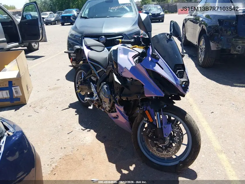 2024 Suzuki Gsx800 F VIN: JS1EM13B7R7103542 Lot: 45364935
