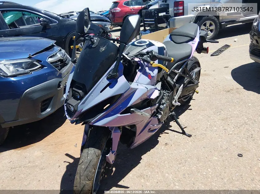 2024 Suzuki Gsx800 F VIN: JS1EM13B7R7103542 Lot: 45364935