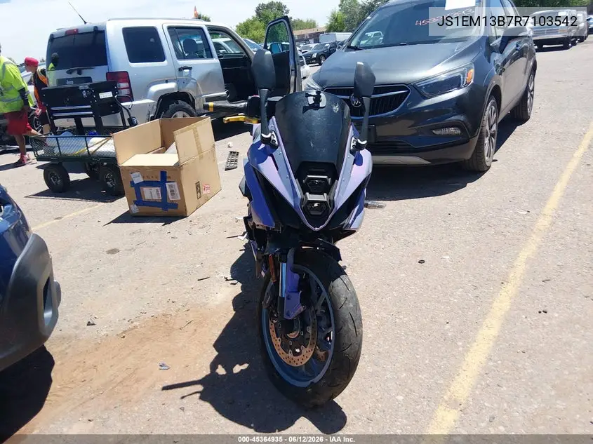 2024 Suzuki Gsx800 F VIN: JS1EM13B7R7103542 Lot: 45364935