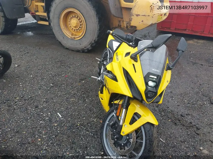2024 Suzuki Gsx800 F VIN: JS1EM13B4R7103997 Lot: 45418398