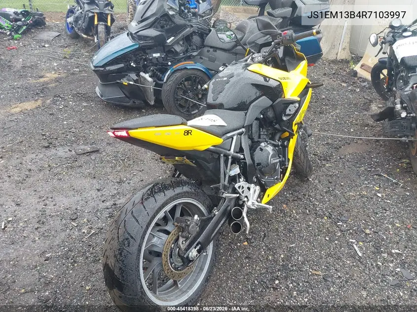 2024 Suzuki Gsx800 F VIN: JS1EM13B4R7103997 Lot: 45418398