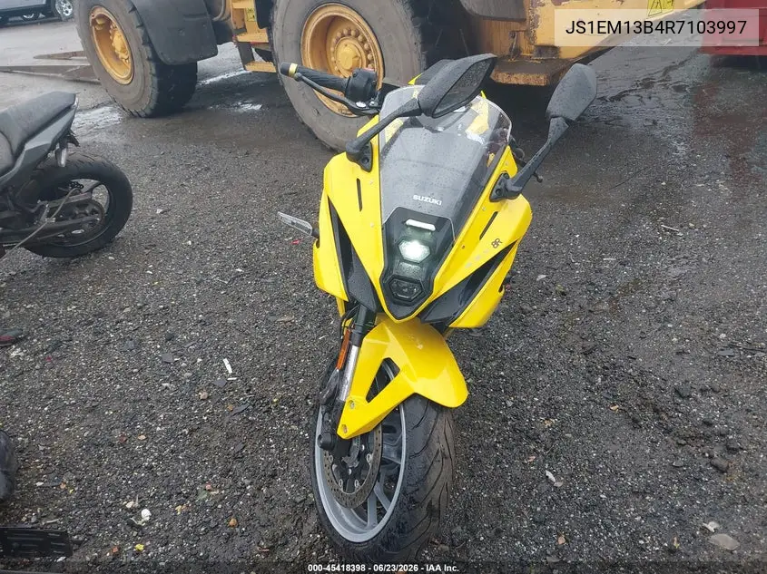 2024 Suzuki Gsx800 F VIN: JS1EM13B4R7103997 Lot: 45418398