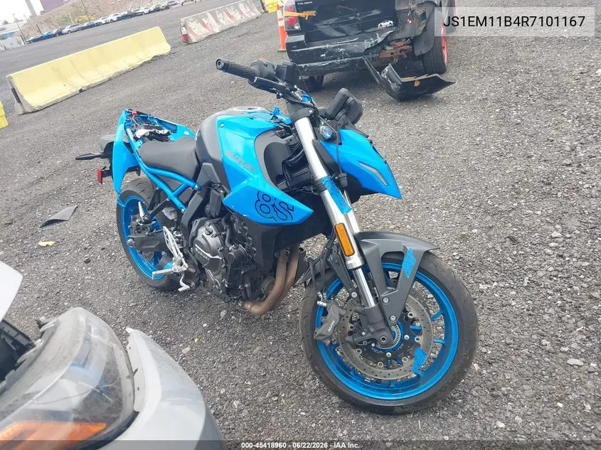 2024 Suzuki Gsx800 R VIN: JS1EM11B4R7101167 Lot: 45418960