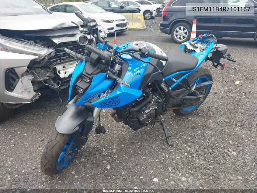 2024 Suzuki Gsx800 R VIN: JS1EM11B4R7101167 Lot: 45418960