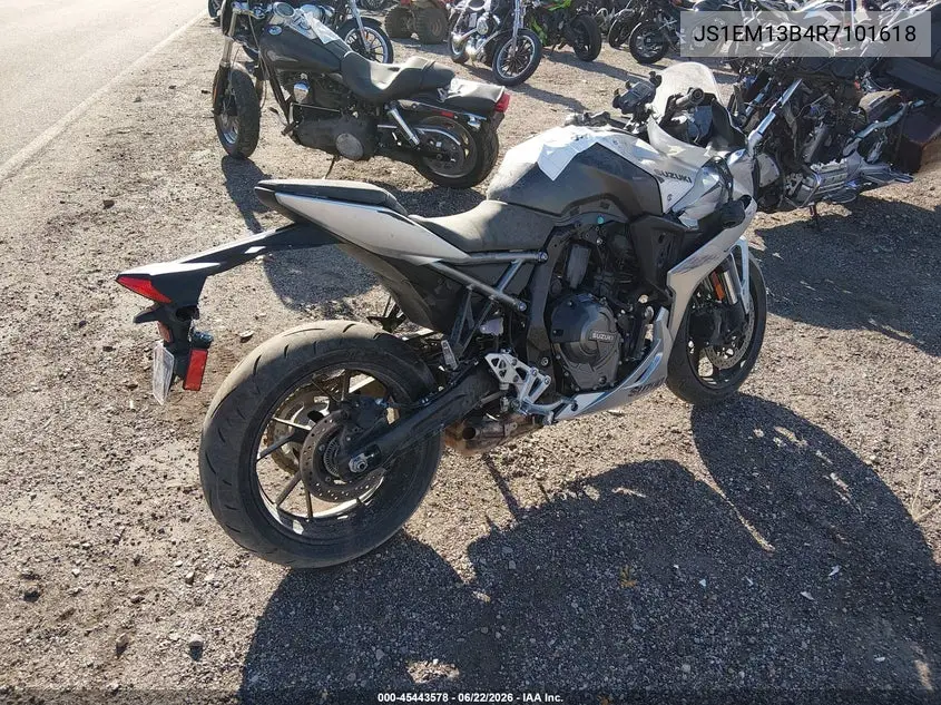 2024 Suzuki Gsx800 F VIN: JS1EM13B4R7101618 Lot: 45443578